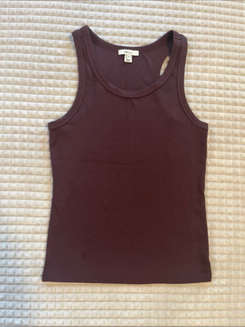 RW&CO. Women's Plum Ribbed Tank Top